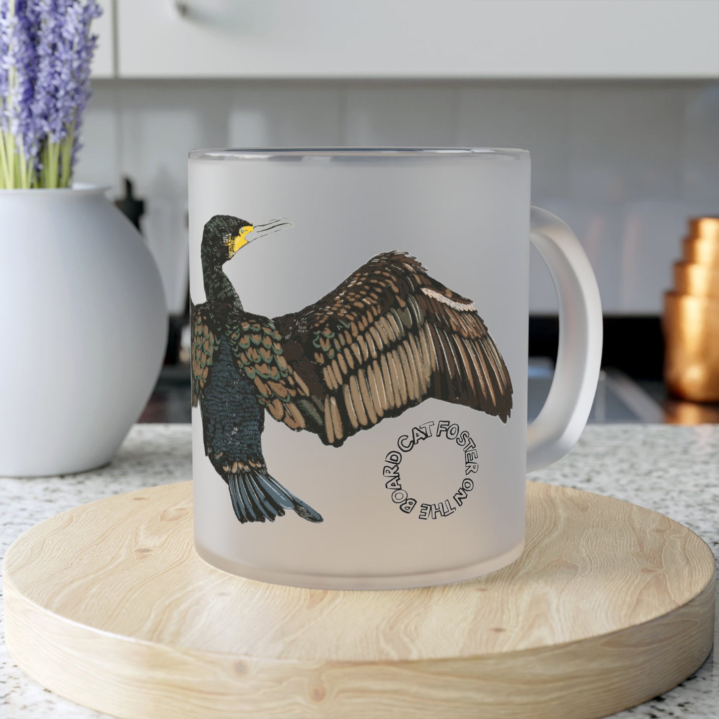 Cormorant Frosted Glass Mug